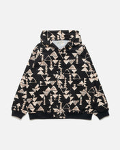 画像をギャラリービューアに読み込む, Hawaiian Barkcloth Hoodie "Kapa Black"