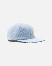 画像をギャラリービューアに読み込む, Seersucker Camp Cap "Blue"
