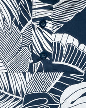 画像をギャラリービューアに読み込む, Cotton Pullover Hoodie "Leaves Navy"