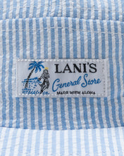 画像をギャラリービューアに読み込む, Seersucker Camp Cap "Blue"