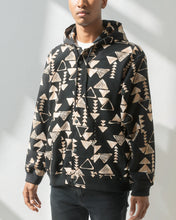 画像をギャラリービューアに読み込む, Hawaiian Barkcloth Hoodie "Kapa Black"
