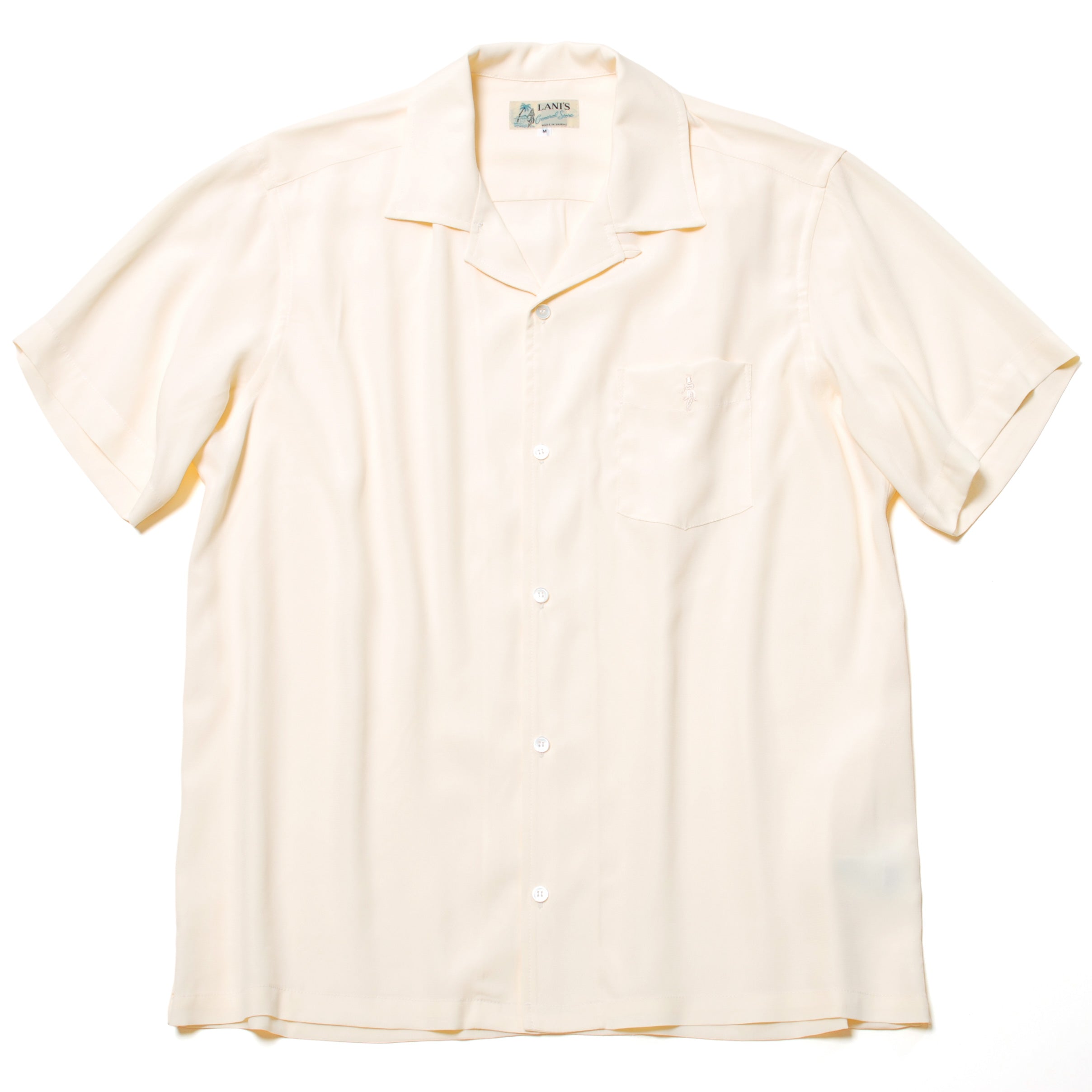 新品未使用、タグ付き　LANI's Chirimen aroha shirt Kinari00.jpg?v=1710282136
