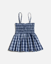 画像をギャラリービューアに読み込む, Palaka Smocked Top "Navy"