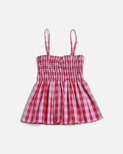画像をギャラリービューアに読み込む, Palaka Smocked Top "Red"