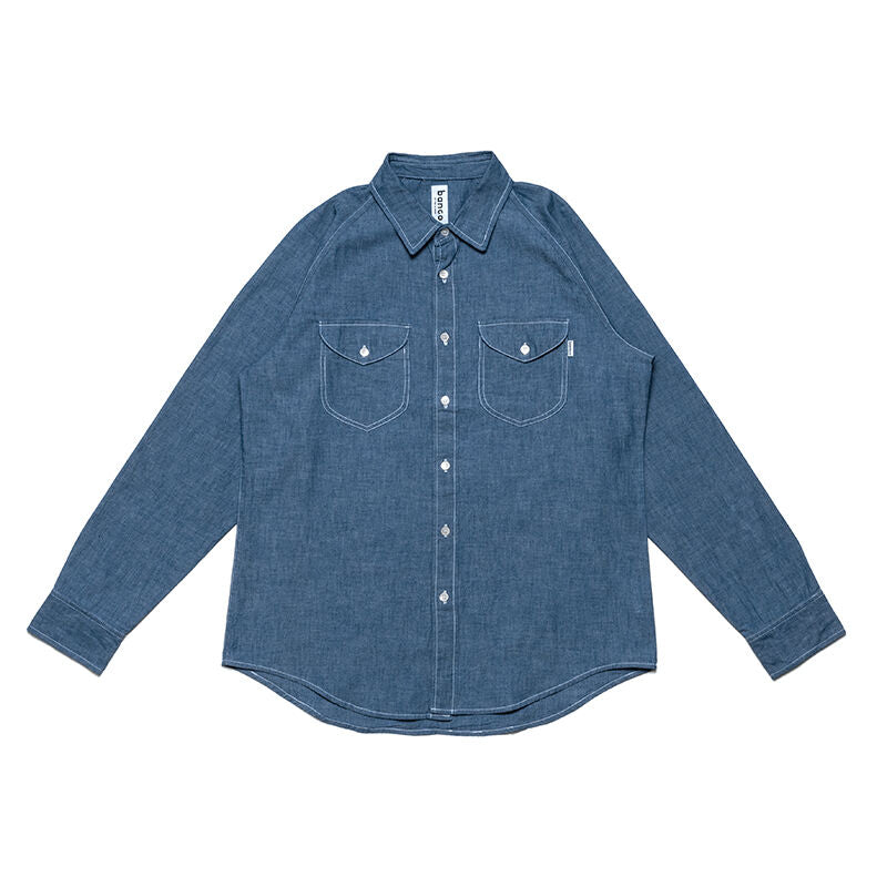 専用BANGO Chambray Raglan Shirts HAWAIUSA製 banGo | Chambray Raglan Shirts – LANI'S General Store TOKYO